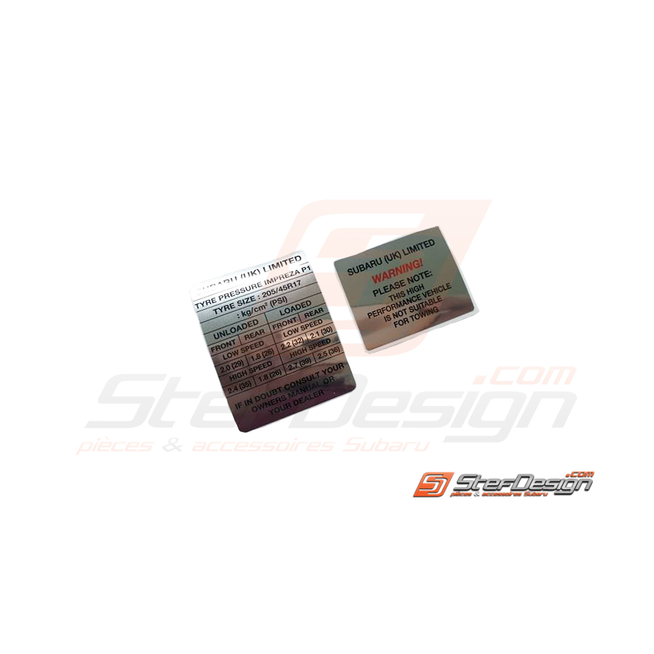 Autocollant subaru impreza p1 