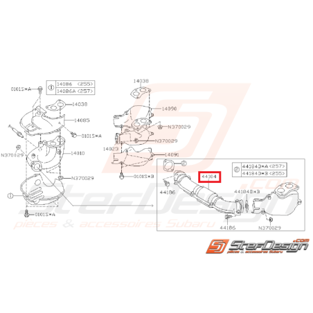 Crosspipe origine subaru STI 06-14