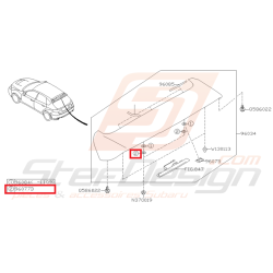 Garniture Becquet Arrière STI 2008