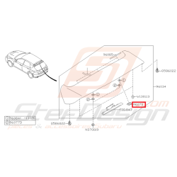 Capuchon Déflecteur Arrière Origine Subaru STI 2008