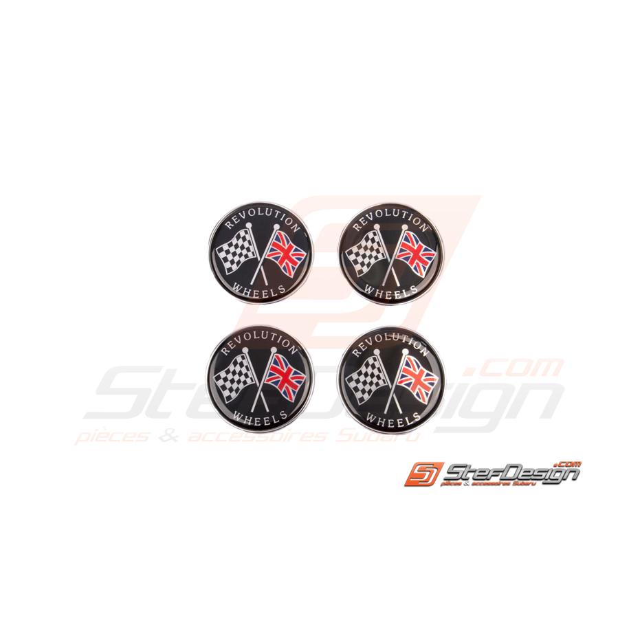 Capuchon de jante Revolution wheels 73mm