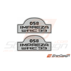 Autocollants WRC impreza gt série limité 