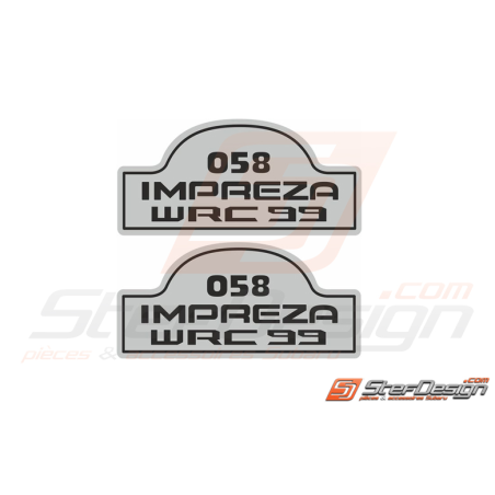 Autocollants WRC impreza gt série limité 