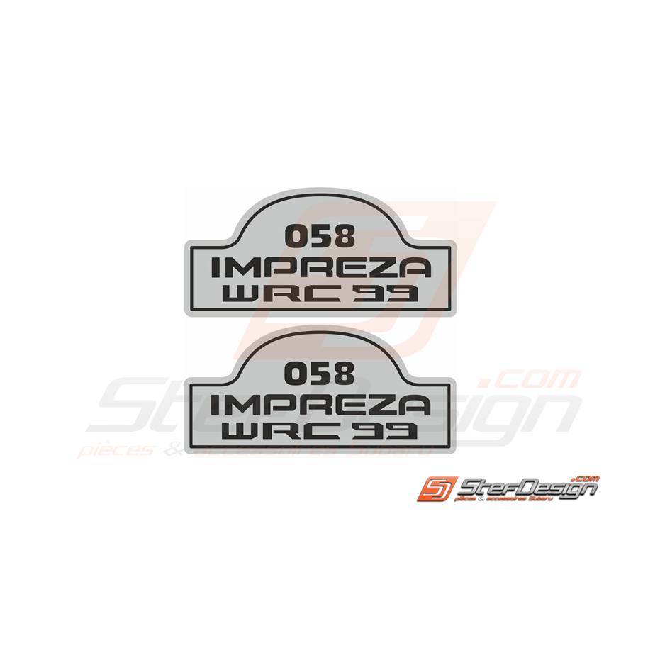 Autocollants WRC impreza gt série limité 