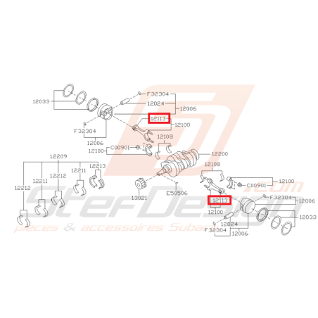 Manchon de bielle subaru GT 93-00