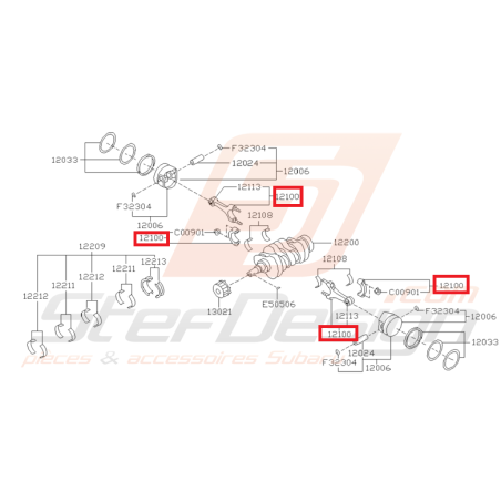 Bielle origine subaru GT 93-00 WRX 01-05