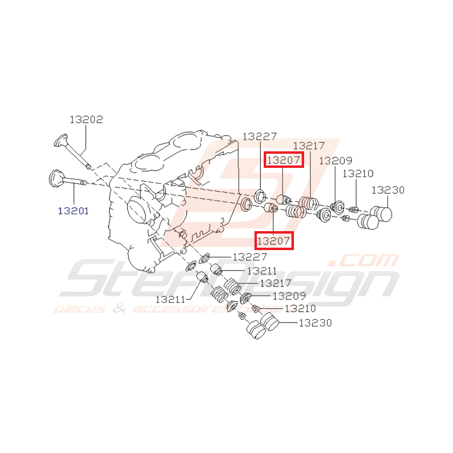 Joint de queue de soupape admission origine subaru