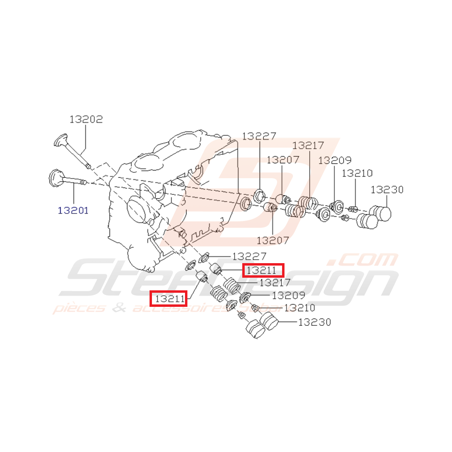 joint de queue de soupape échappement origine subaru