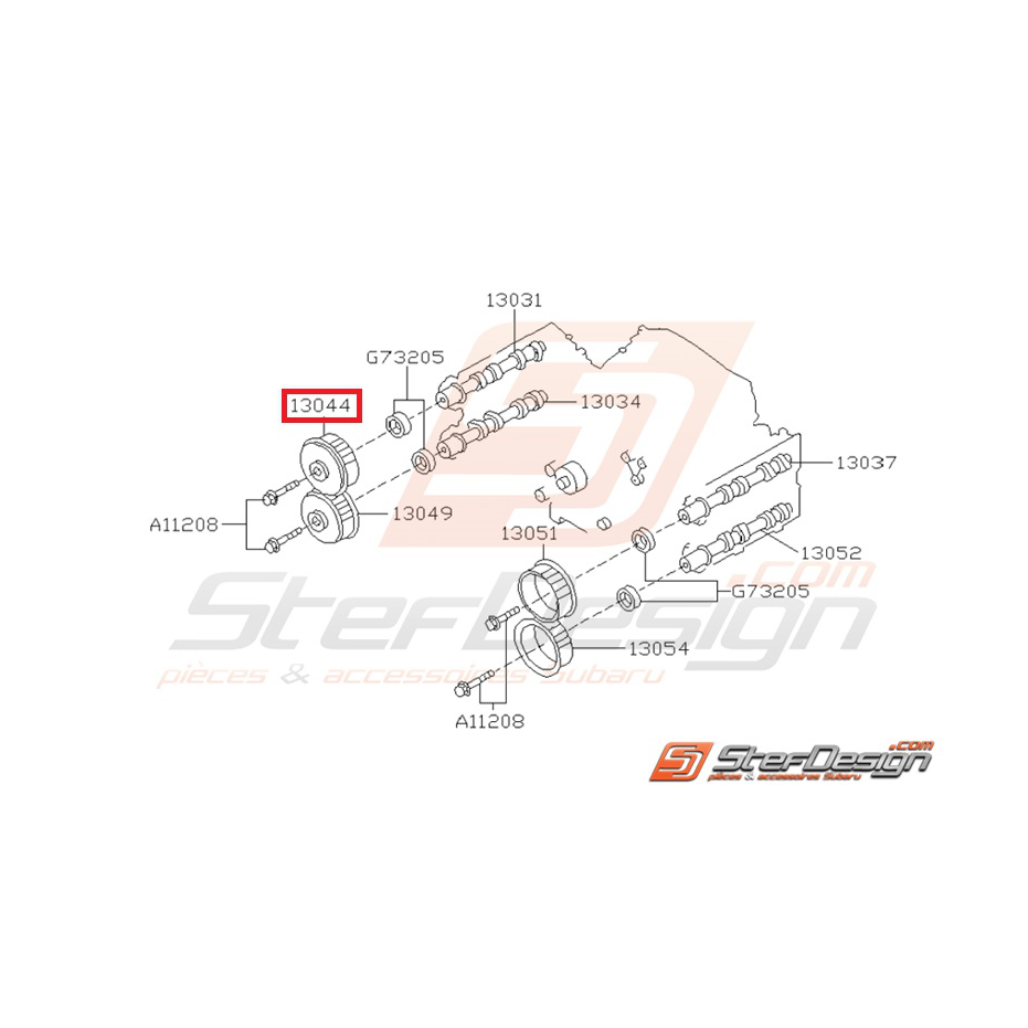 Poulie AAC admission coter droit GT 93-98