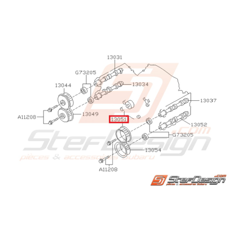 Poulie AAC admission admission gauche subaru GT 93-98