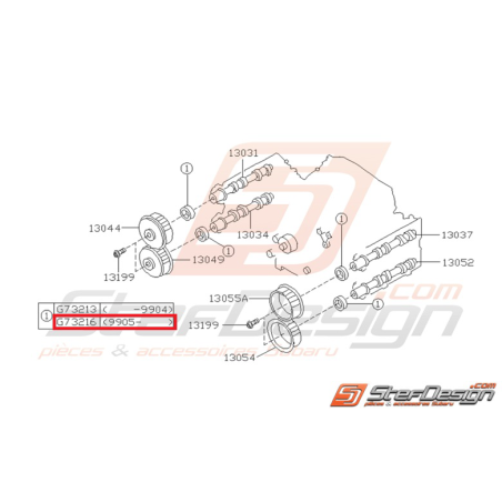 joint spy arbre a cames admission/échappement GT 99-00 WRX 01-05 et échappement STI 01-07