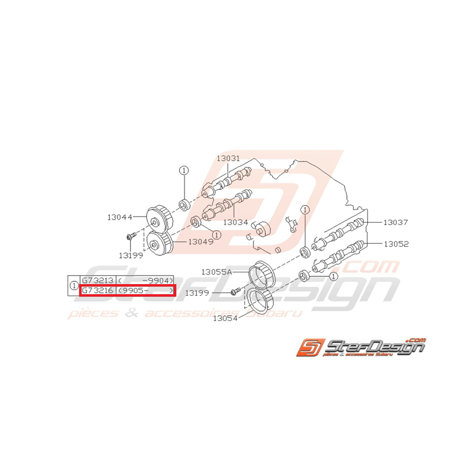 joint spy arbre a cames admission/échappement GT 99-00 WRX 01-05 et échappement STI 01-07 joint spy arbre a cames admission/échappement GT 99-00 WRX 01-05 et échappement STI 01-07