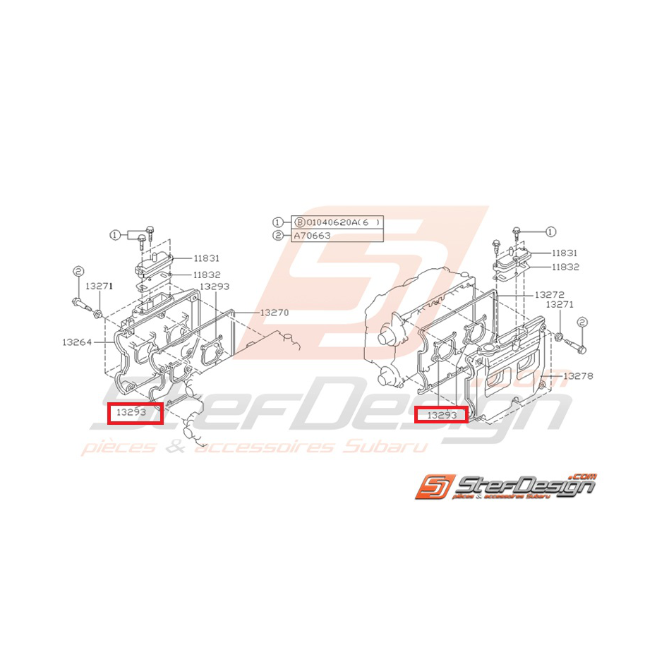 joint puit de bougie subaru GT 93-95  