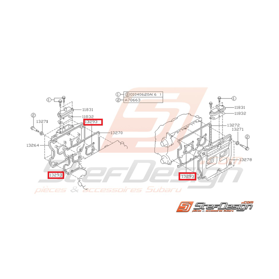 Joint puits de bougie GT-WRX-STI 96-19 Joint puits de bougie GT-WRX-STI 96-19