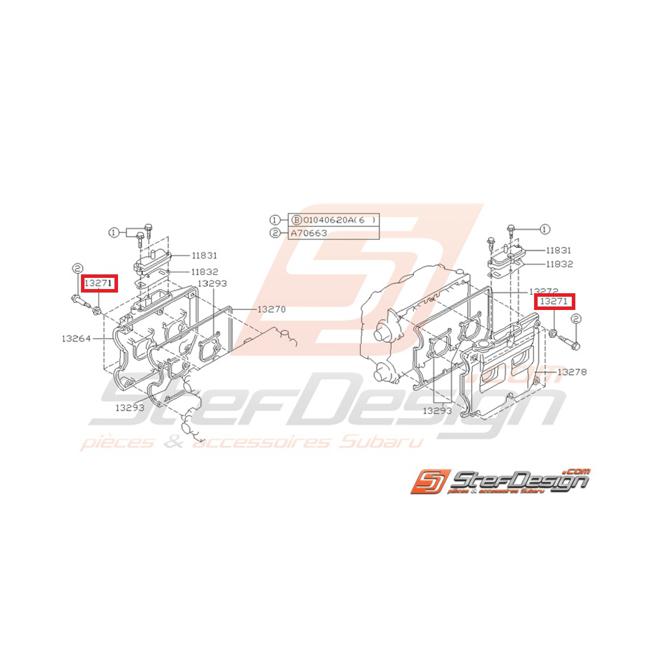 Rondelle de couvres culasses subaru GT 93-98