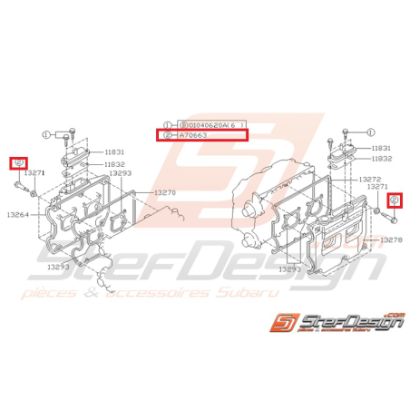 Vis de couvre culasse SUBARU GT 94-00 WRX/STI 01-05