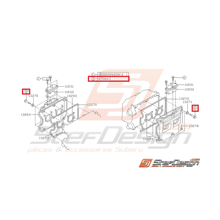 Vis de couvre culasse SUBARU GT 94-00 WRX/STI 01-05