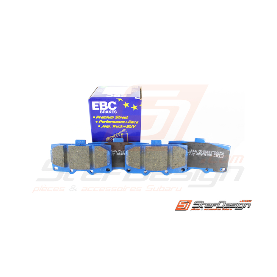 Kit plaquettes avant EBC SUBARU GT 99-00 et WRX 01-07