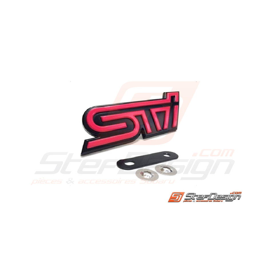 Logo de calandre STI rose-noir