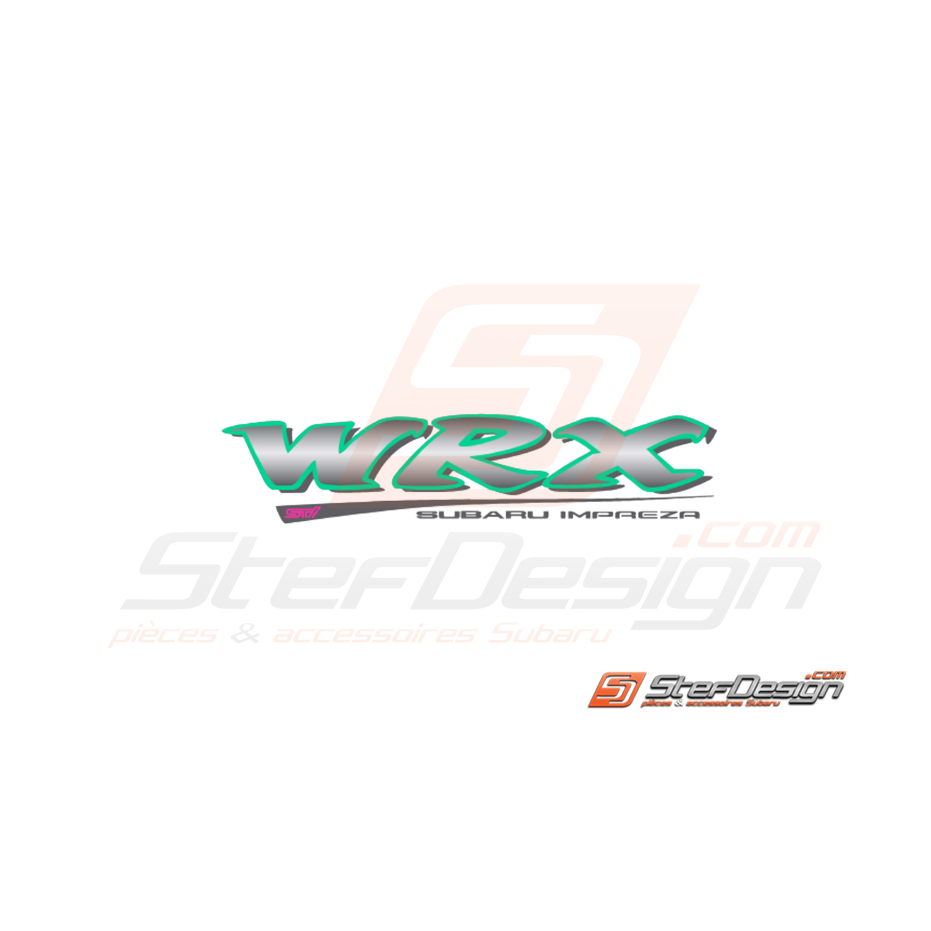 Autocollant de coffre subaru impreza type R  Autocollant de coffre subaru impreza type R