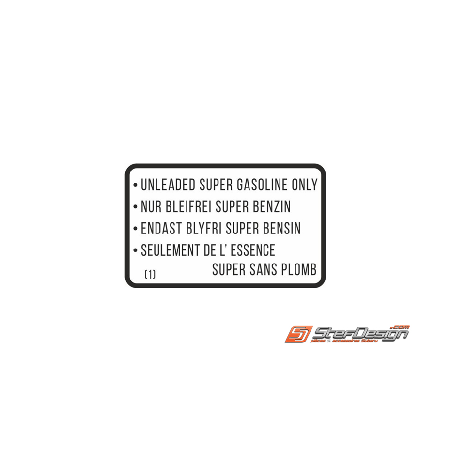 Autocollant de trappe a essence  Autocollant de trappe a essence