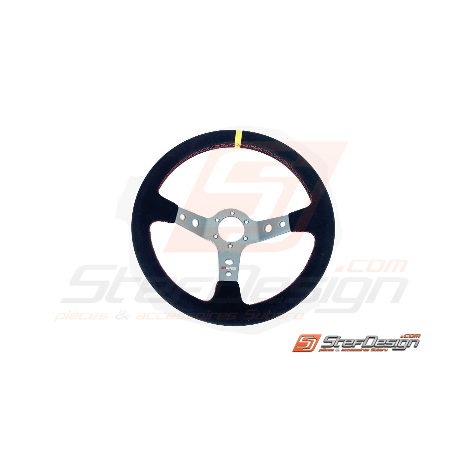 Volant "RRS" 3 branches alu brossé 350mm/tulipé 90