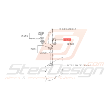 Support de Cable Haute Tension Origine Subaru GT 1997 - 1998