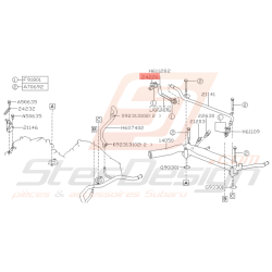 Collier Durite de Réservoir d'Eau Origine Subaru GT 1993 - 1996