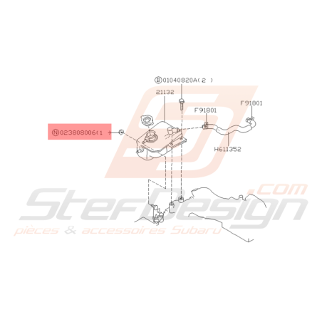 Ecrou Origine Subaru GT