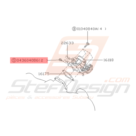 Vis et Rondelle Origine Subaru GT