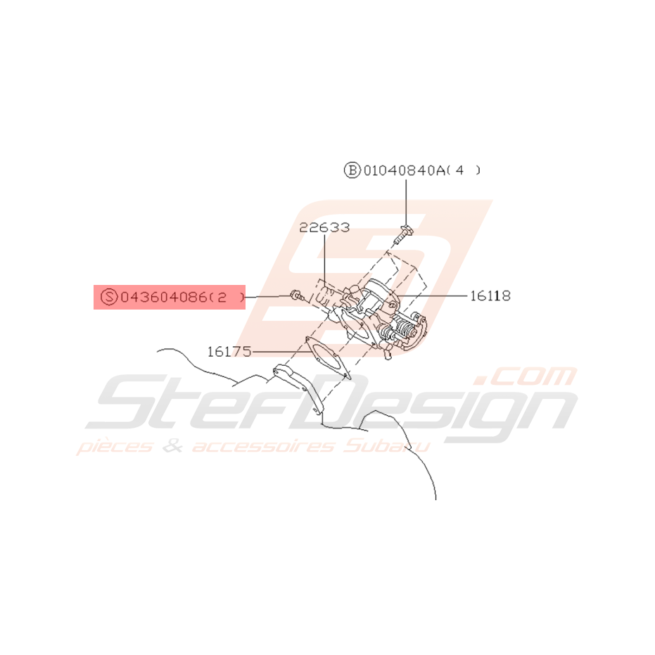 Vis et Rondelle Origine Subaru GT