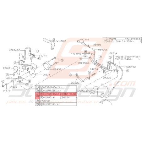 Vis Origine Subaru GT