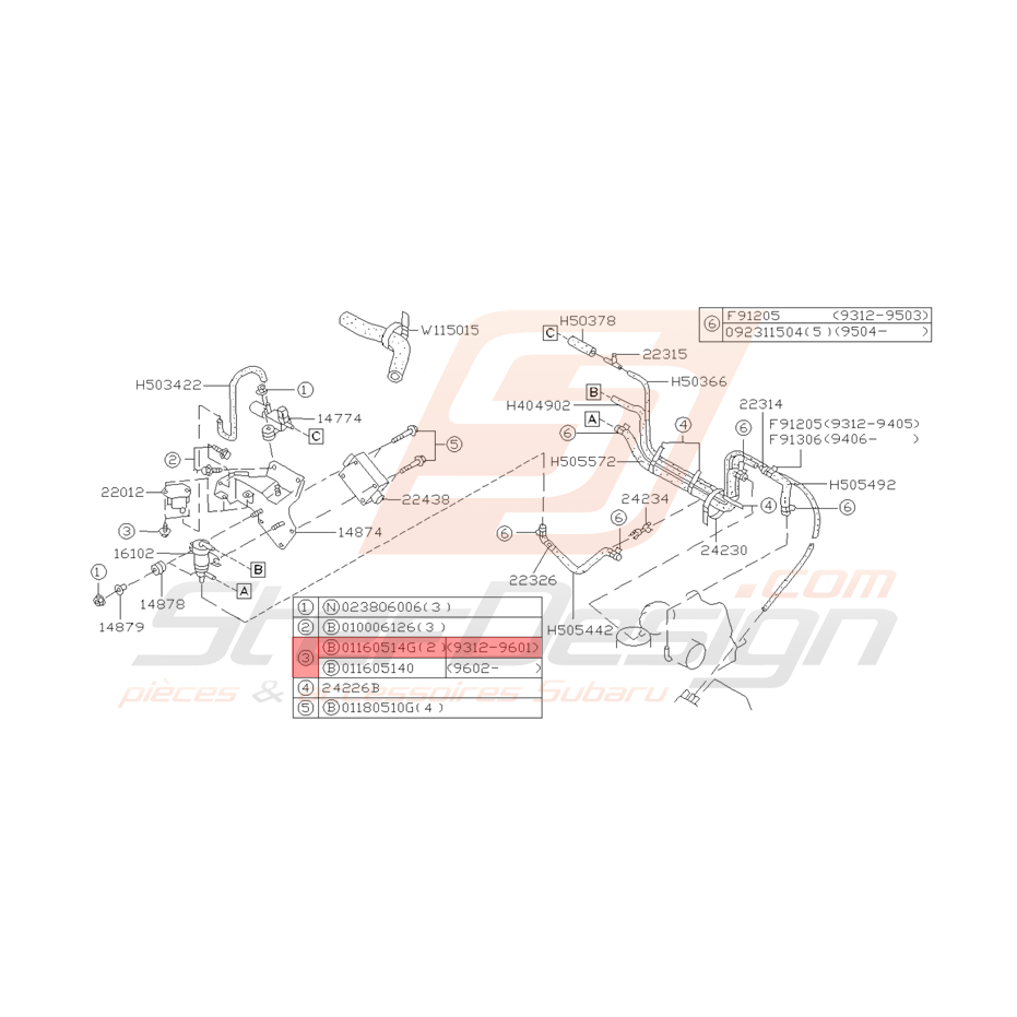 Vis Origine Subaru GT