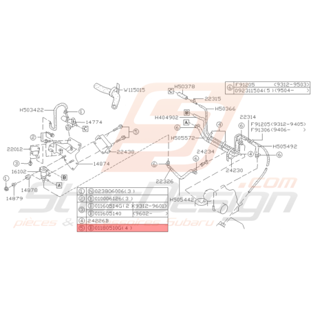 Vis Origine Subaru GT