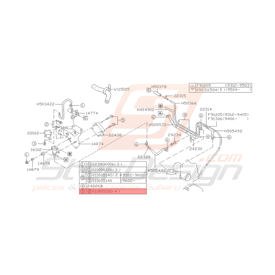 Vis Origine Subaru GT