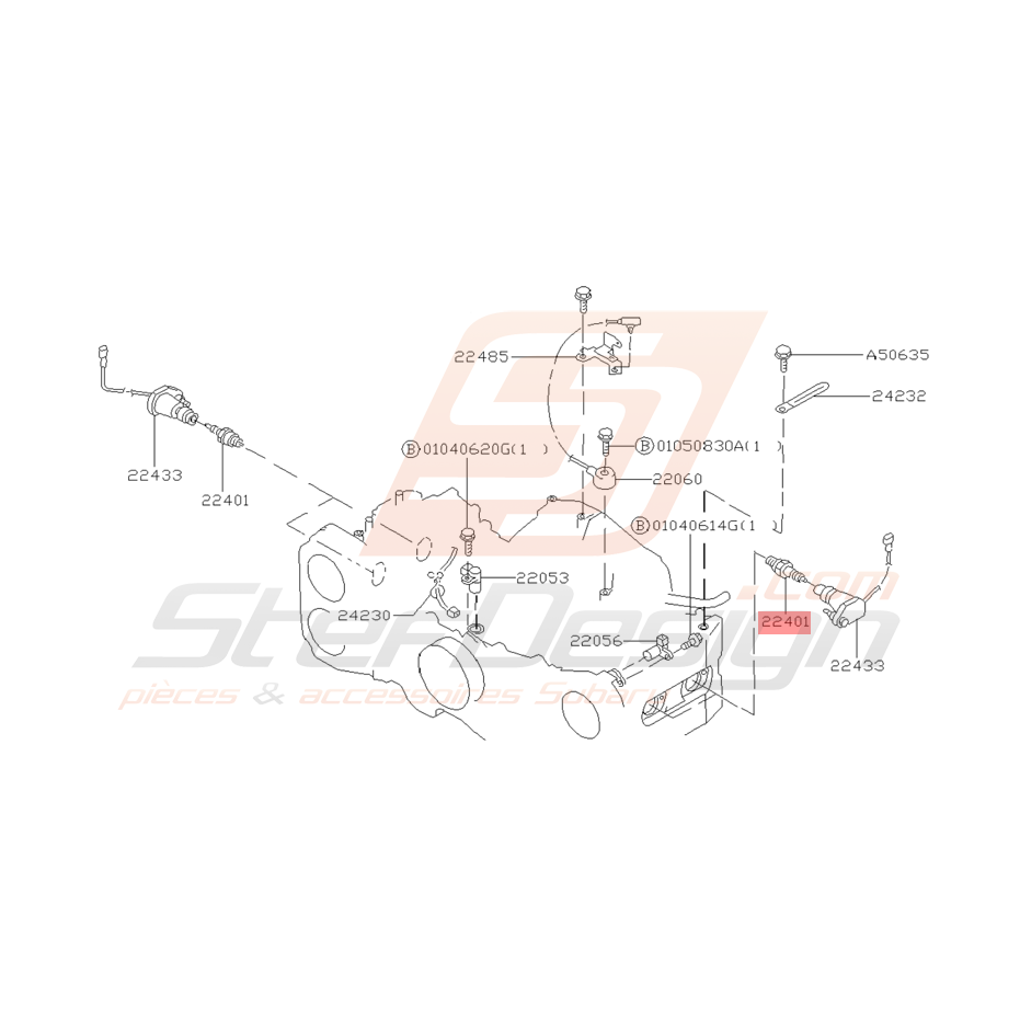 Bougie d'Allumage Origine Subaru Impreza GT 1993 - 1996