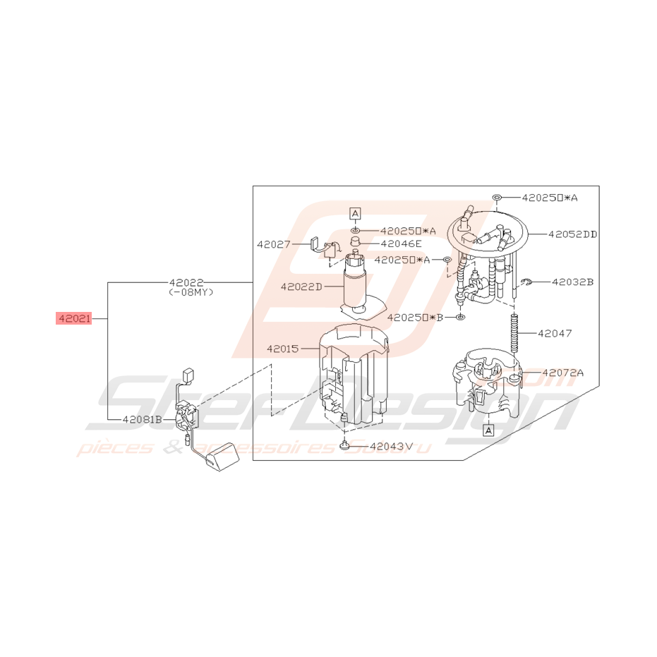 Pompe à essence Origine Subaru STI 2008 - 2014