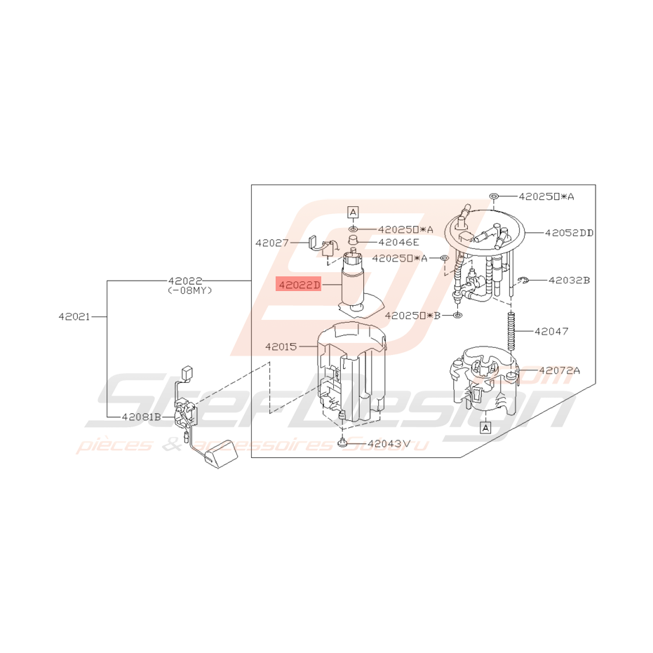 Pompe à Essence Origine Subaru STI 2008 - 2014