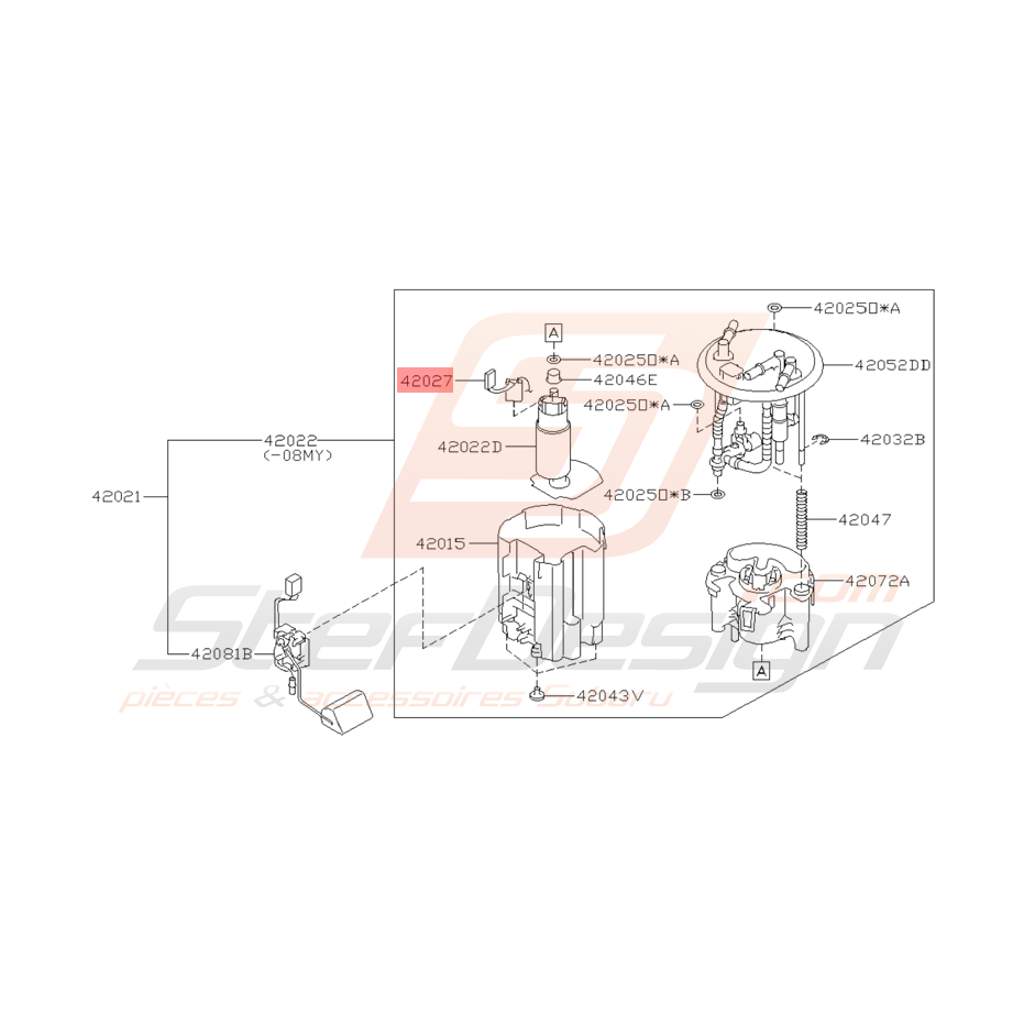 Faisceau de Pompe à Essence Origine Subaru STI 2008 - 2014