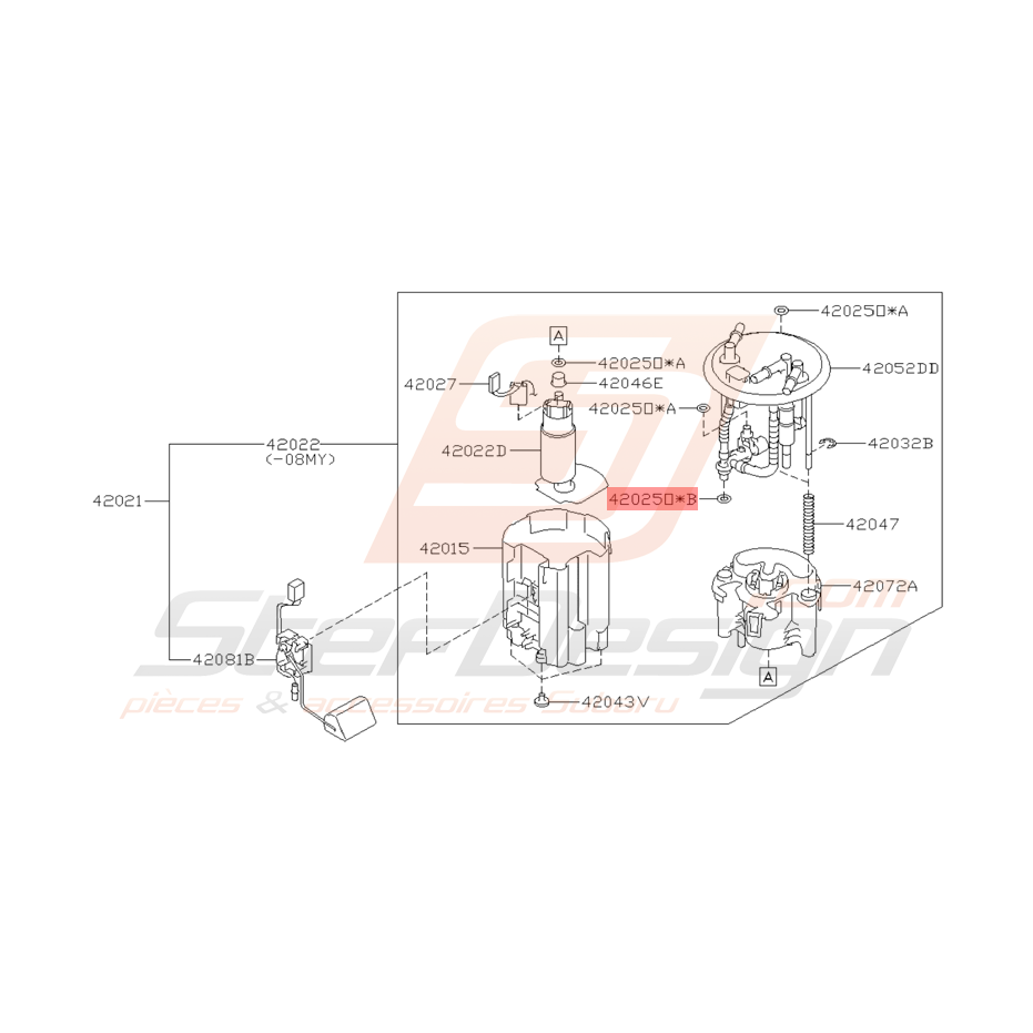 Joint Pompe à Essence Origine Subaru STI 2008 - 2014
