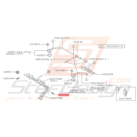 Clips Origine Subaru GT