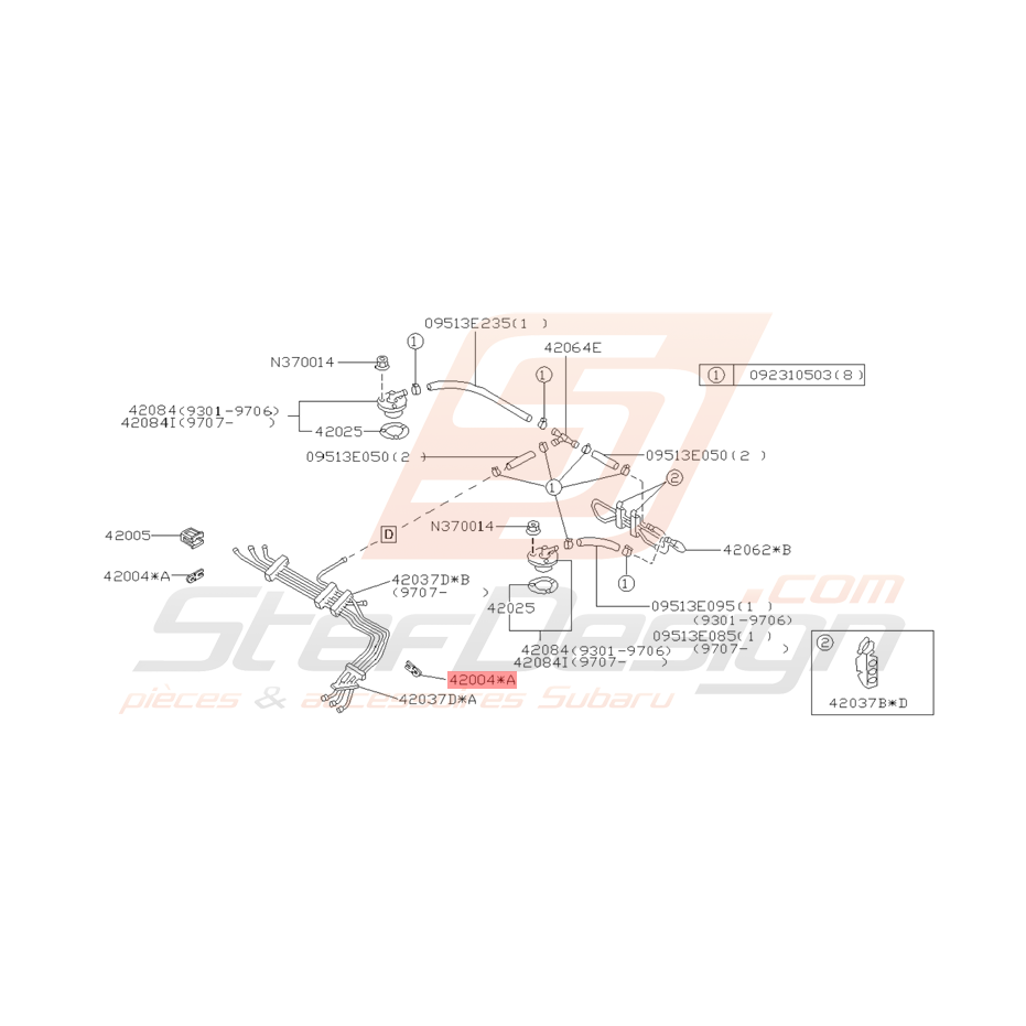 Clips Origine Subaru GT Clips Origine Subaru GT