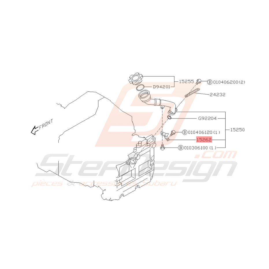 Support Remplissage d'Huile Origine Subaru GT 1999 - 2000 Support Remplissage d'Huile Origine Subaru GT 1999 - 2000