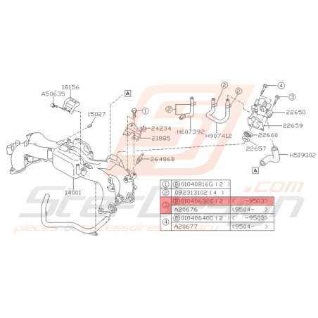 Vis Origine Subaru GT