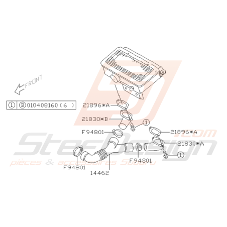 Ensemble échangeur Impreza GT 1999-2000