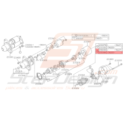 jeu de Balais de Démarreur Origine Subaru Impreza GT 08/96 - 00