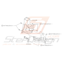 Schéma Obturateur d'Echappement Origine Subaru GT 1993 - 2000