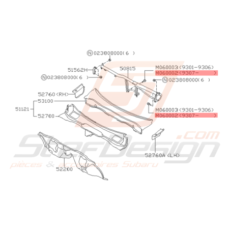 Vis Taraudeuse Origine Subaru GT