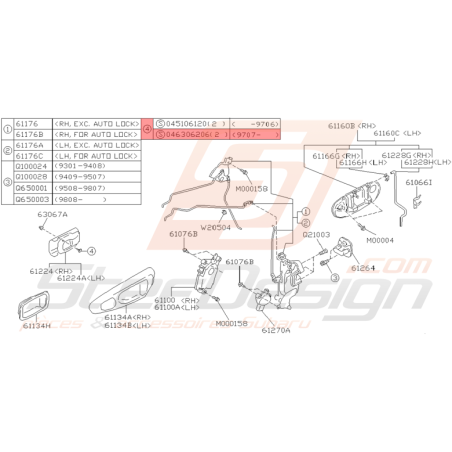 Vis Taraudeuse Origine Subaru GT