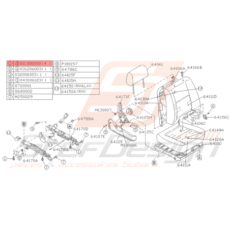 Vis origine Subaru GT